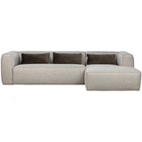 Bean Hoekbank Rechts Incl. Kussens Lichtgrijs Gemeleerd van WOOOD – Luxe comfort op maat van PureWonen. Vraag naar de beste prijs.