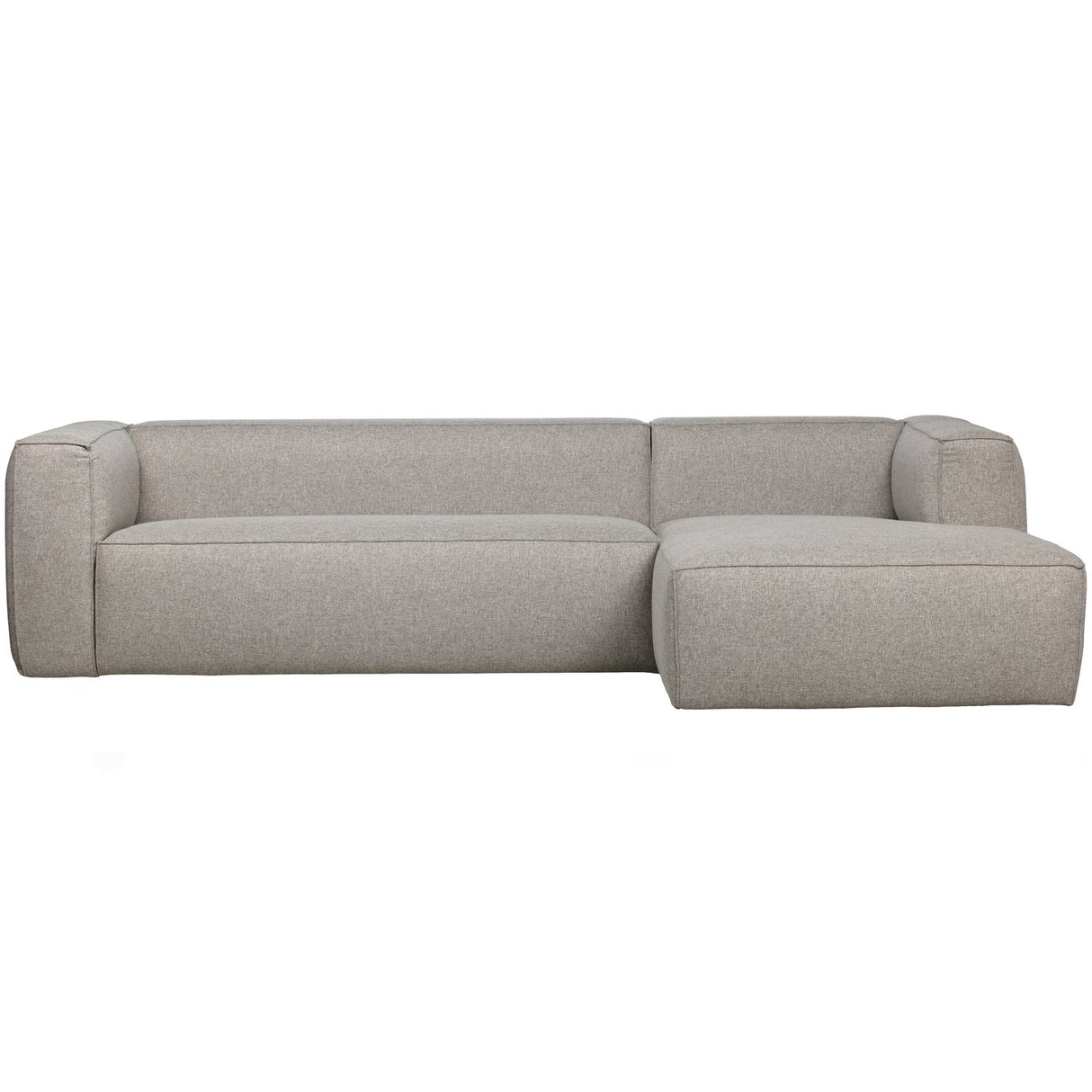 Bean Hoekbank Rechts Incl. Kussens Lichtgrijs Gemeleerd van WOOOD – Luxe comfort op maat van PureWonen. Vraag naar de beste prijs.