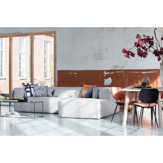Bean Hoekbank Rechts Incl. Kussens Lichtgrijs Gemeleerd van WOOOD – Luxe comfort op maat van PureWonen. Vraag naar de beste prijs.