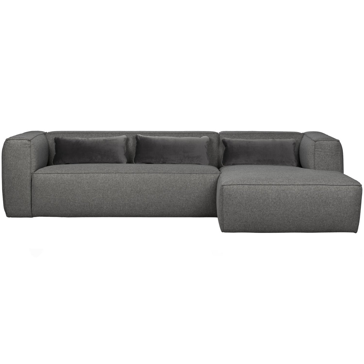 Bean Hoekbank Rechts Incl. Kussens Middengrijs Gemeleerd van WOOOD – Luxe comfort op maat van PureWonen. Vraag naar de beste prijs.