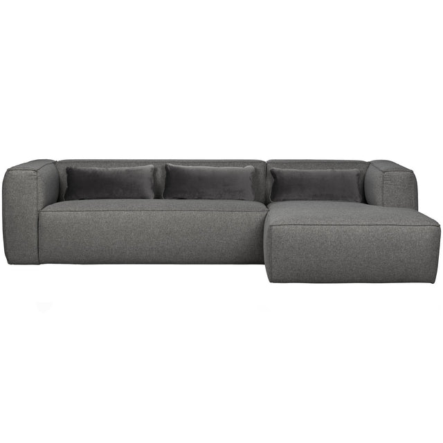 Bean Hoekbank Rechts Incl. Kussens Middengrijs Gemeleerd van WOOOD – Luxe comfort op maat van PureWonen. Vraag naar de beste prijs.