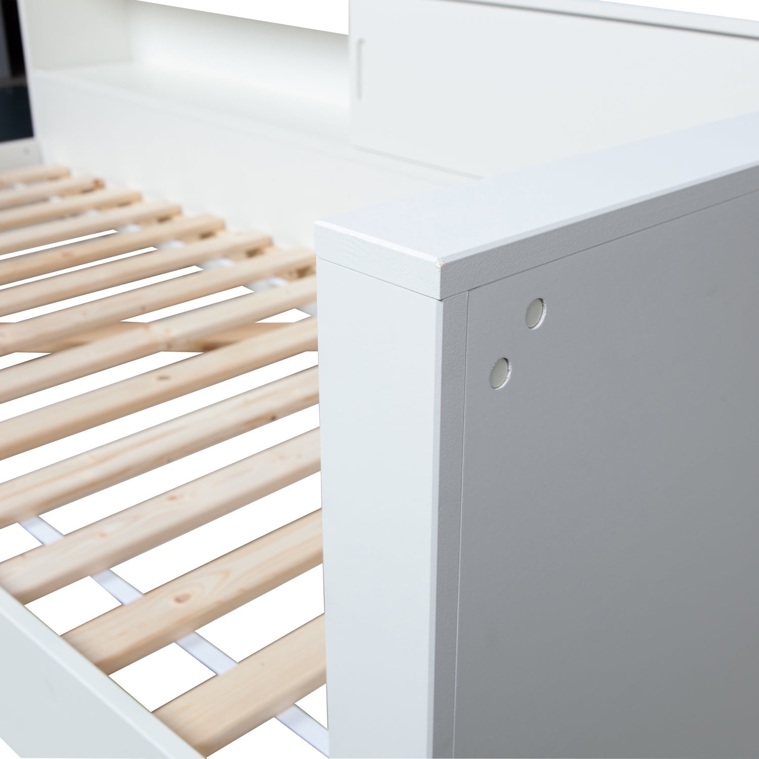 Connect Hoekbed Grenen Wit [Fsc] van WOOOD – Luxe comfort op maat van PureWonen. Vraag naar de beste prijs.