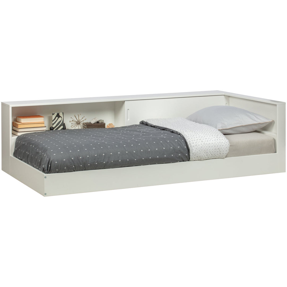 Connect Hoekbed Grenen Wit [Fsc] van WOOOD – Luxe comfort op maat van PureWonen. Vraag naar de beste prijs.