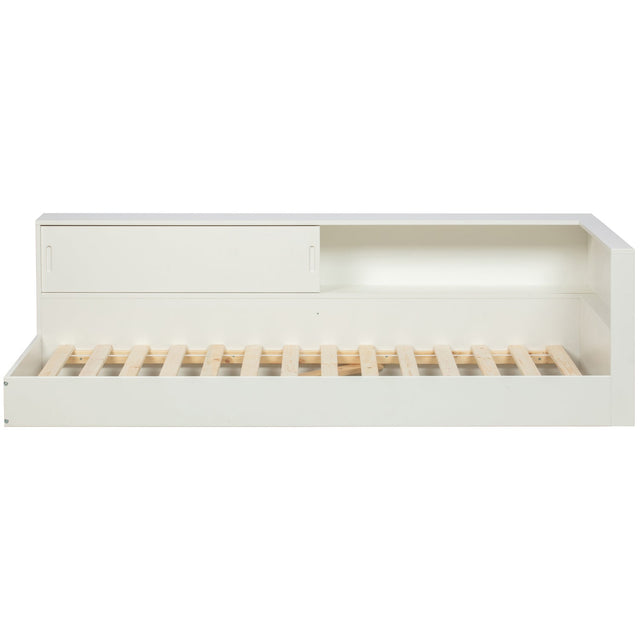 Connect Hoekbed Grenen Wit [Fsc] van WOOOD – Luxe comfort op maat van PureWonen. Vraag naar de beste prijs.