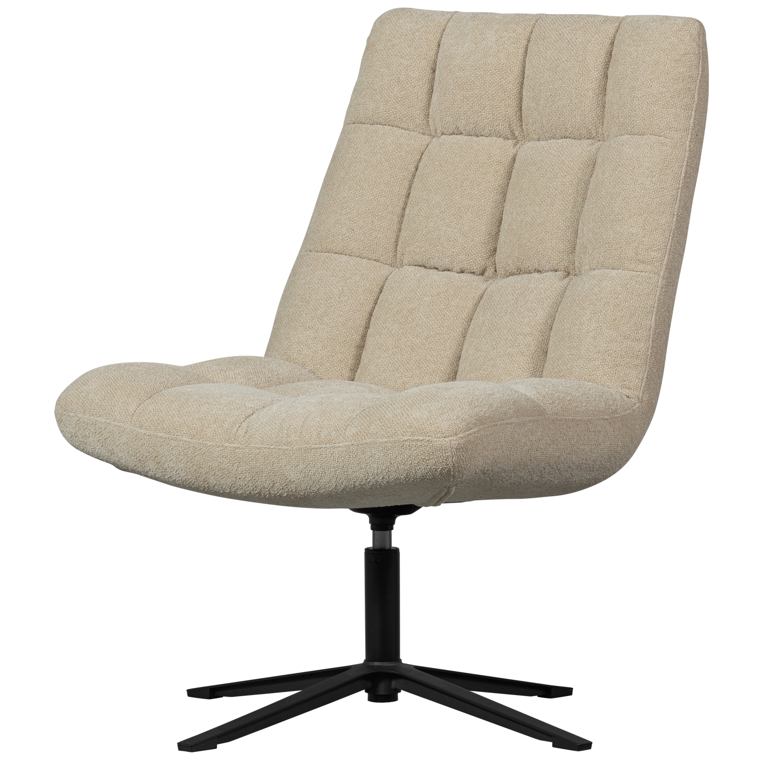Job Draaifauteuil Boucle Zand van WOOOD – Luxe comfort op maat van PureWonen. Vraag naar de beste prijs.