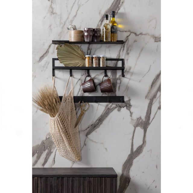 Quinn Kapstok 5 Haken Metaal Zwart van WOOOD – Luxe comfort op maat van PureWonen. Vraag naar de beste prijs.