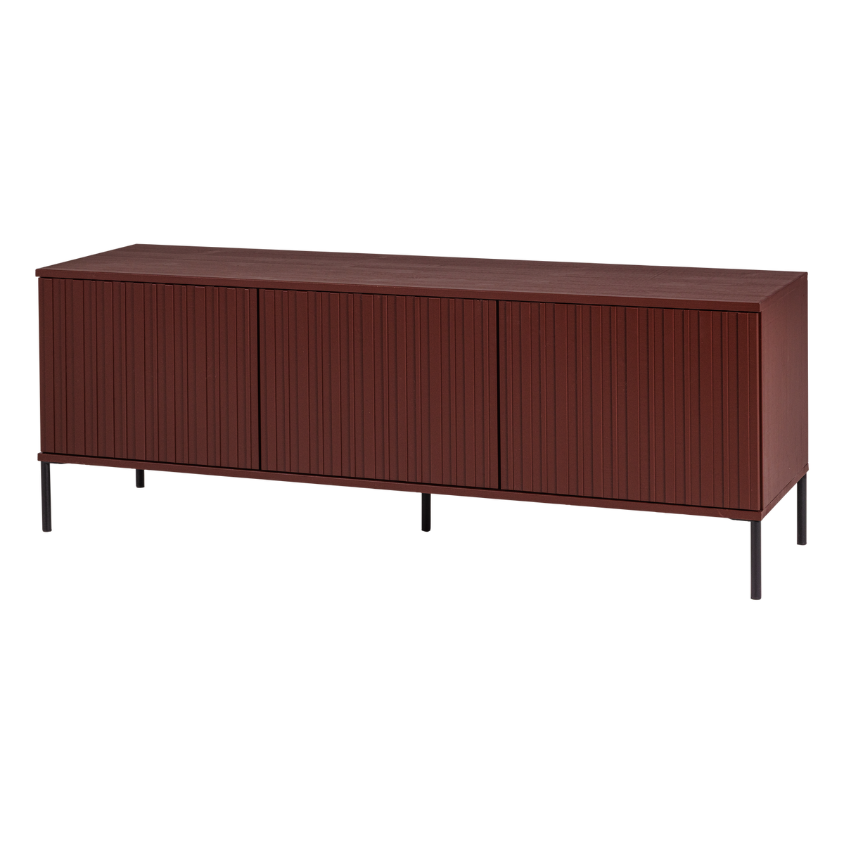 New Gravure Tv Meubel 150 Cm Grenen Bordeauxrood [Fsc]