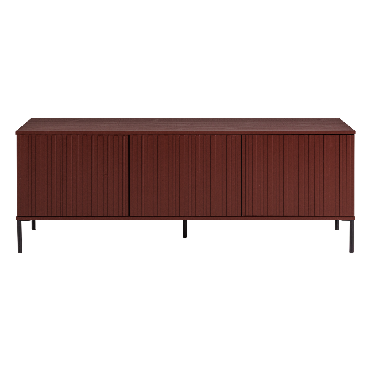 New Gravure Tv Meubel 150 Cm Grenen Bordeauxrood [Fsc]