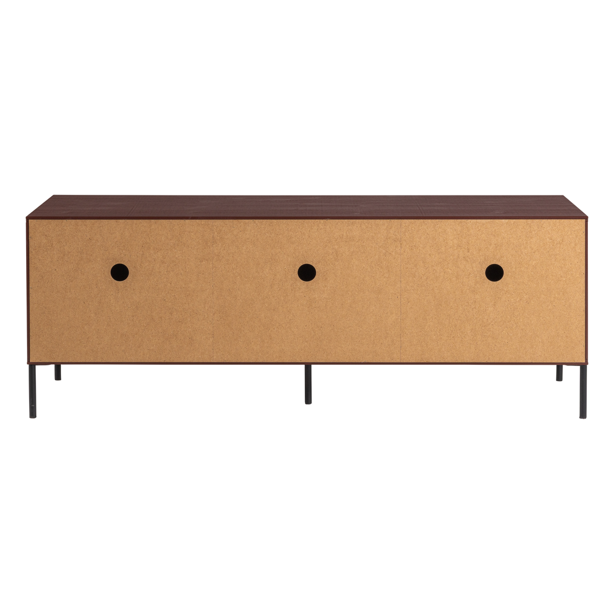 New Gravure Tv Meubel 150 Cm Grenen Bordeauxrood [Fsc]