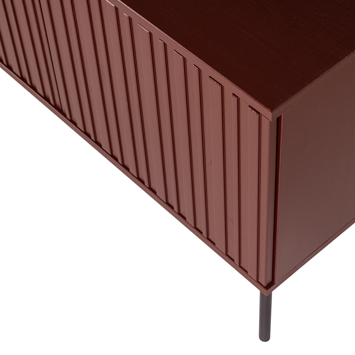 New Gravure Tv Meubel 150 Cm Grenen Bordeauxrood [Fsc]