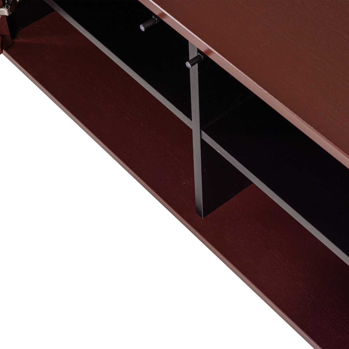 New Gravure Tv Meubel 150 Cm Grenen Bordeauxrood [Fsc]
