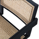 Gunn Eetkamerstoel Rattan / Hout Zwart van WOOOD – Luxe comfort op maat van PureWonen. Vraag naar de beste prijs.