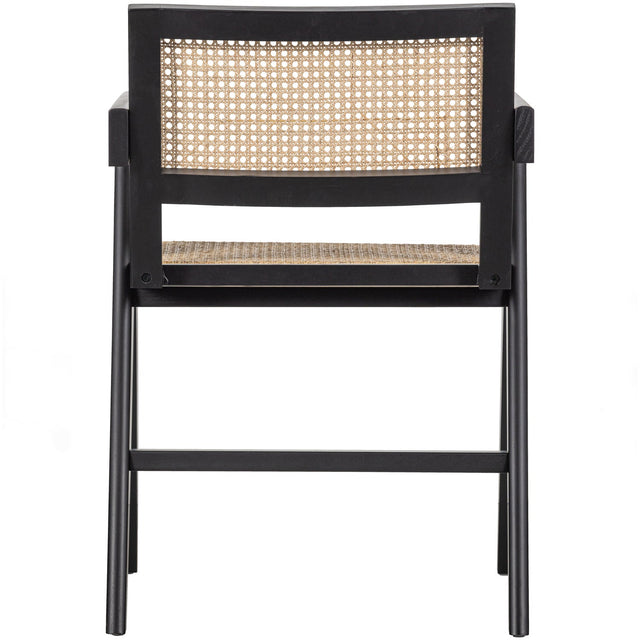 Gunn Eetkamerstoel Rattan / Hout Zwart van WOOOD – Luxe comfort op maat van PureWonen. Vraag naar de beste prijs.