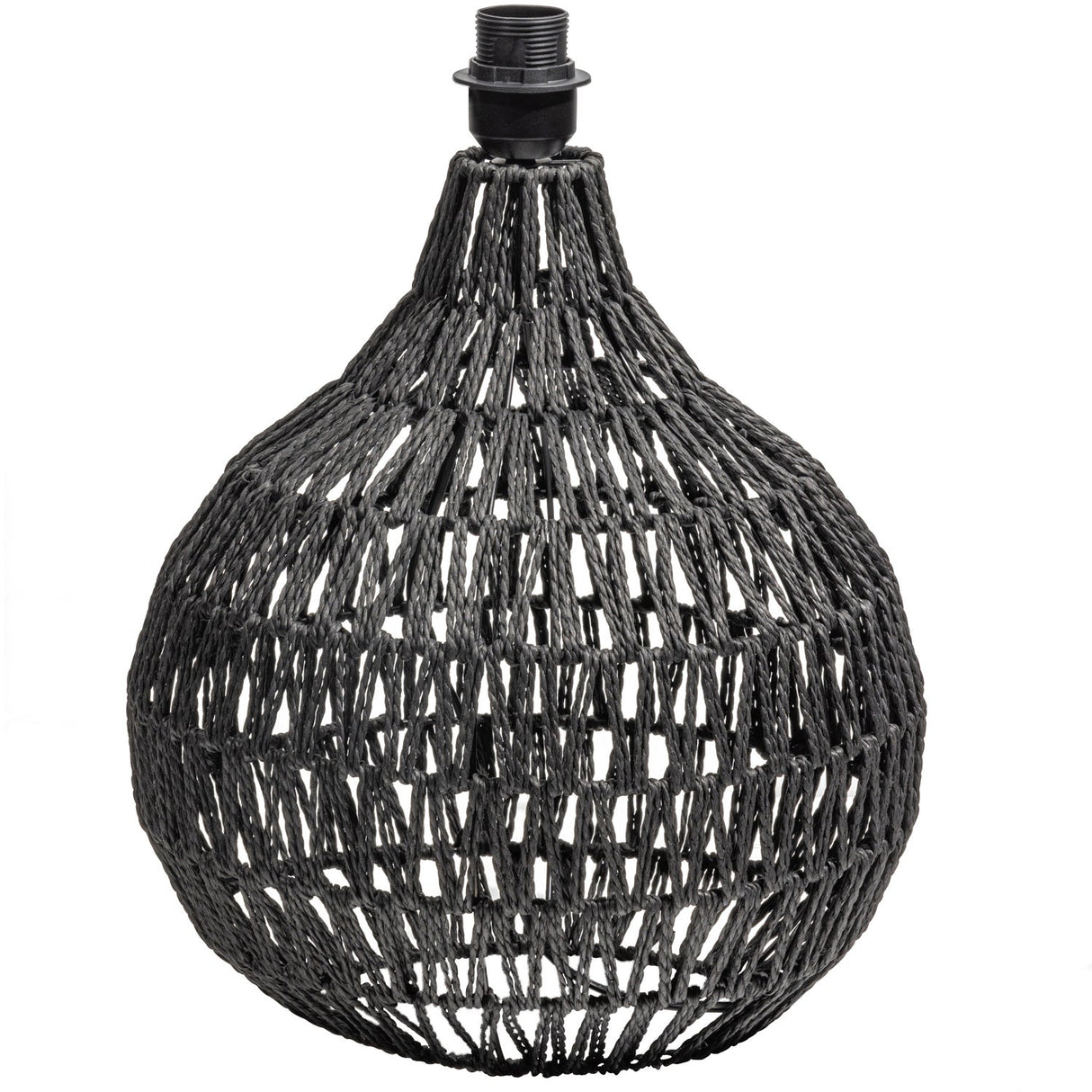 Macy Tafellampvoet Rattan Look Zwart van WOOOD – Luxe comfort op maat van PureWonen. Vraag naar de beste prijs.
