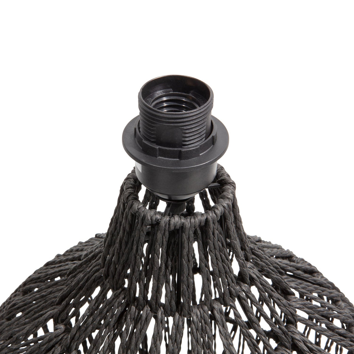 Macy Tafellampvoet Rattan Look Zwart van WOOOD – Luxe comfort op maat van PureWonen. Vraag naar de beste prijs.