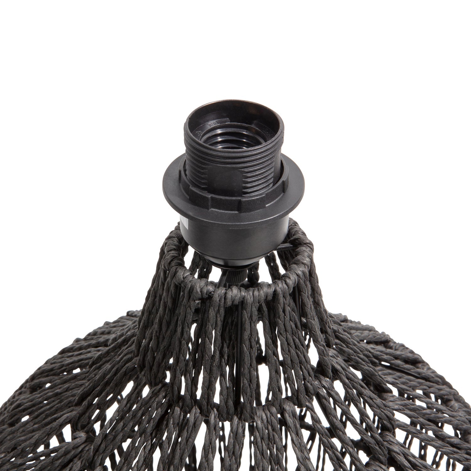 Macy Tafellampvoet Rattan Look Zwart van WOOOD – Luxe comfort op maat van PureWonen. Vraag naar de beste prijs.