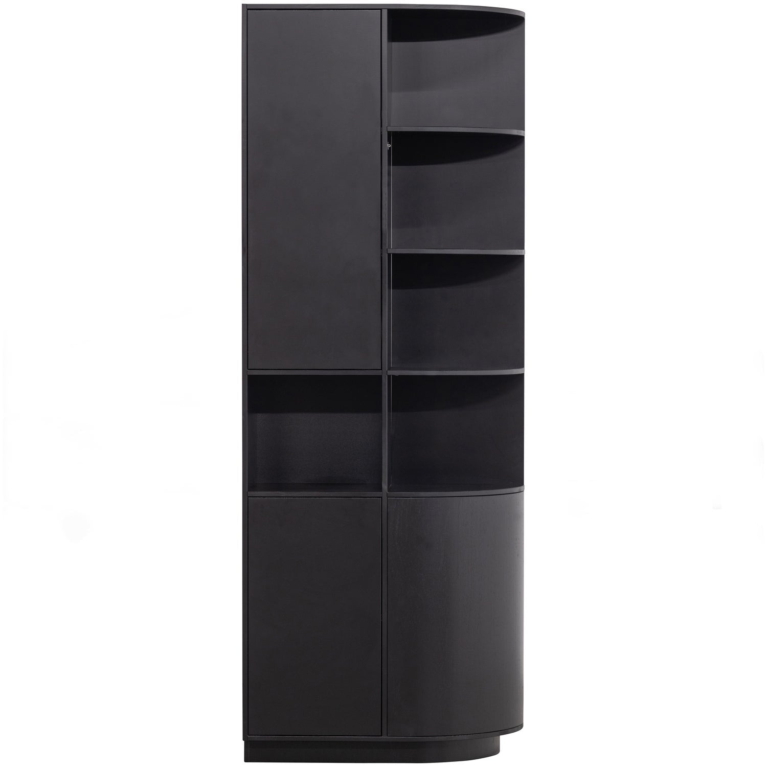 Finca Opbergkast Rond Rechts 78 Cm Grenen Diepzwart [Fsc] van WOOOD – Luxe comfort op maat van PureWonen. Vraag naar de beste prijs.