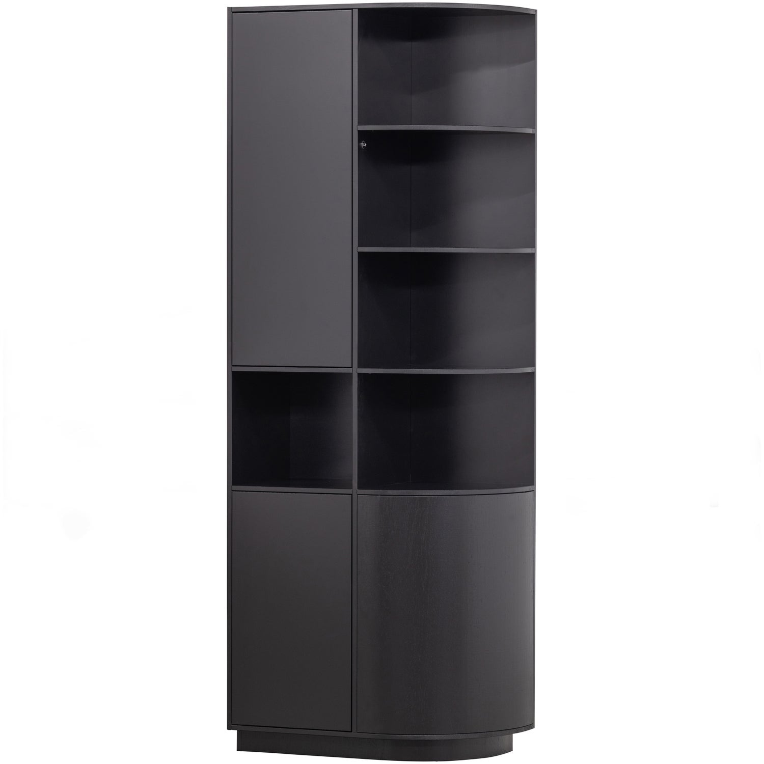 Finca Opbergkast Rond Rechts 78 Cm Grenen Diepzwart [Fsc] van WOOOD – Luxe comfort op maat van PureWonen. Vraag naar de beste prijs.