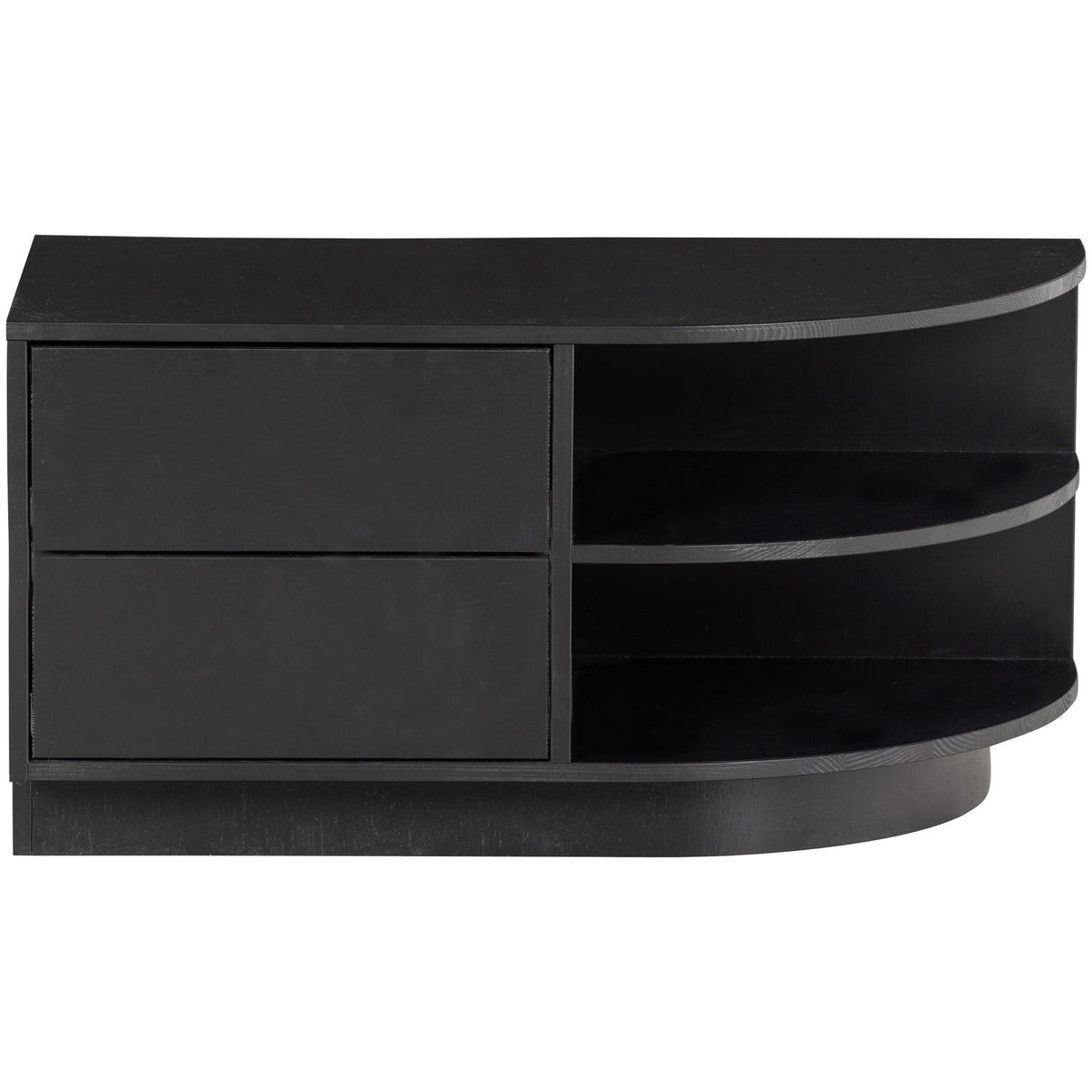 Finca Tv Meubel Rond Rechts 78 Cm Grenen Diepzwart [Fsc] van WOOOD – Luxe comfort op maat van PureWonen. Vraag naar de beste prijs.