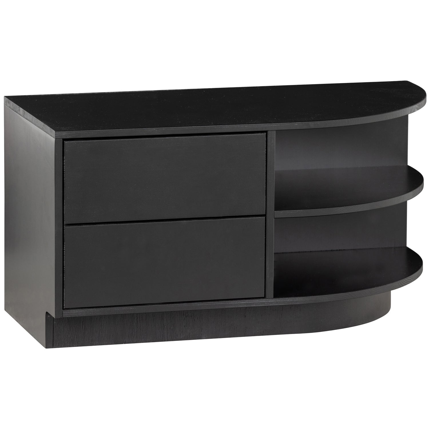 Finca Tv Meubel Rond Rechts 78 Cm Grenen Diepzwart [Fsc] van WOOOD – Luxe comfort op maat van PureWonen. Vraag naar de beste prijs.