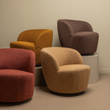 Serra Draaifauteuil Geweven Stof Curry Melange van WOOOD – Luxe comfort op maat van PureWonen. Vraag naar de beste prijs.