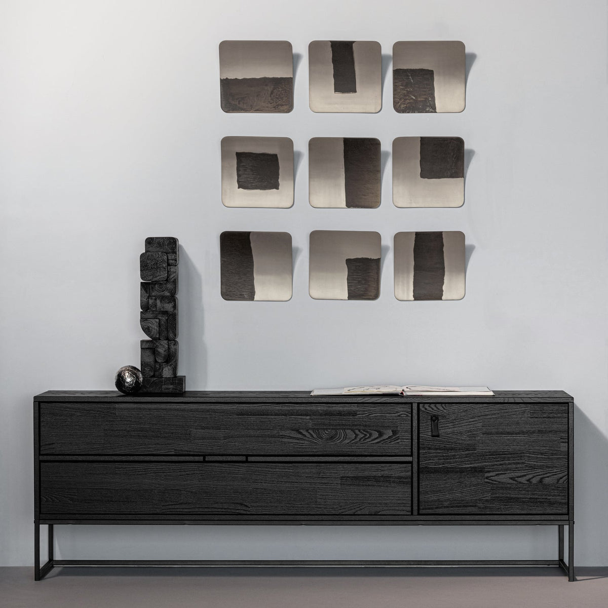 Isan Sculptuur Ornament Hout Zwart