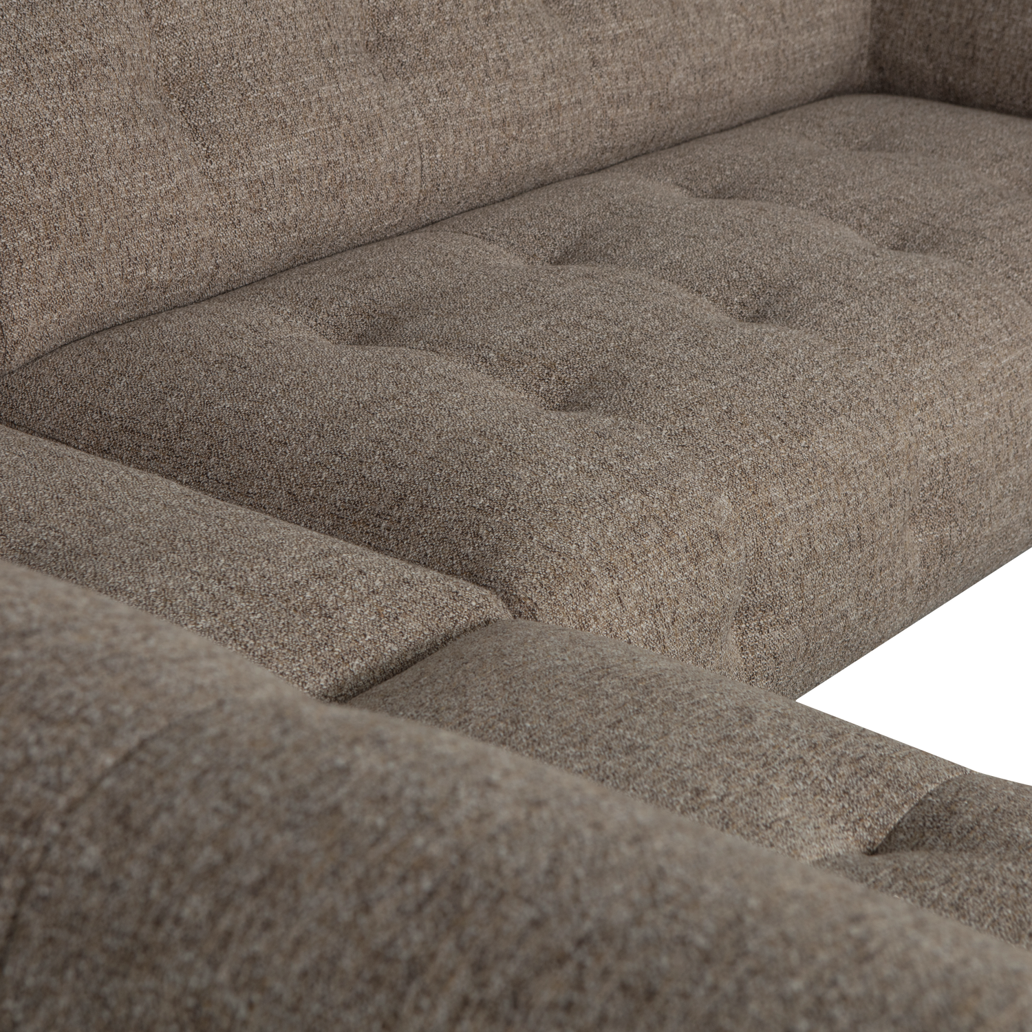 Lloyd Hoekbank Links Grof Geweven Donkerbruin Melange van WOOOD – Luxe comfort op maat van PureWonen. Vraag naar de beste prijs.