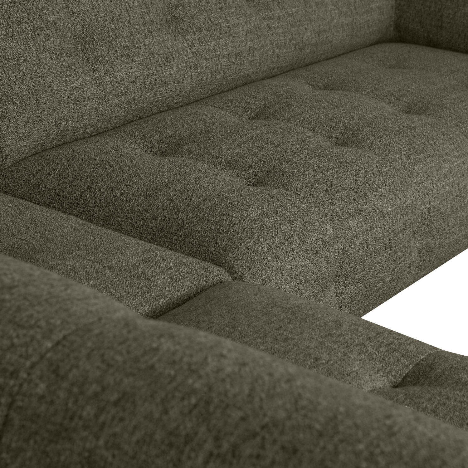 Lloyd Hoekbank Links Grof Geweven Groen Melange van WOOOD – Luxe comfort op maat van PureWonen. Vraag naar de beste prijs.