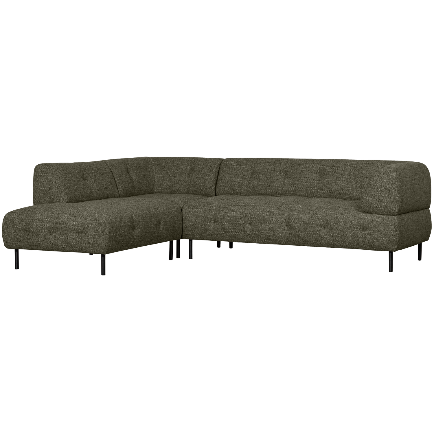 Lloyd Hoekbank Links Grof Geweven Groen Melange van WOOOD – Luxe comfort op maat van PureWonen. Vraag naar de beste prijs.