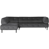 Lloyd Hoekbank Links Gewassen Fluweel Cast Iron van WOOOD – Luxe comfort op maat van PureWonen. Vraag naar de beste prijs.