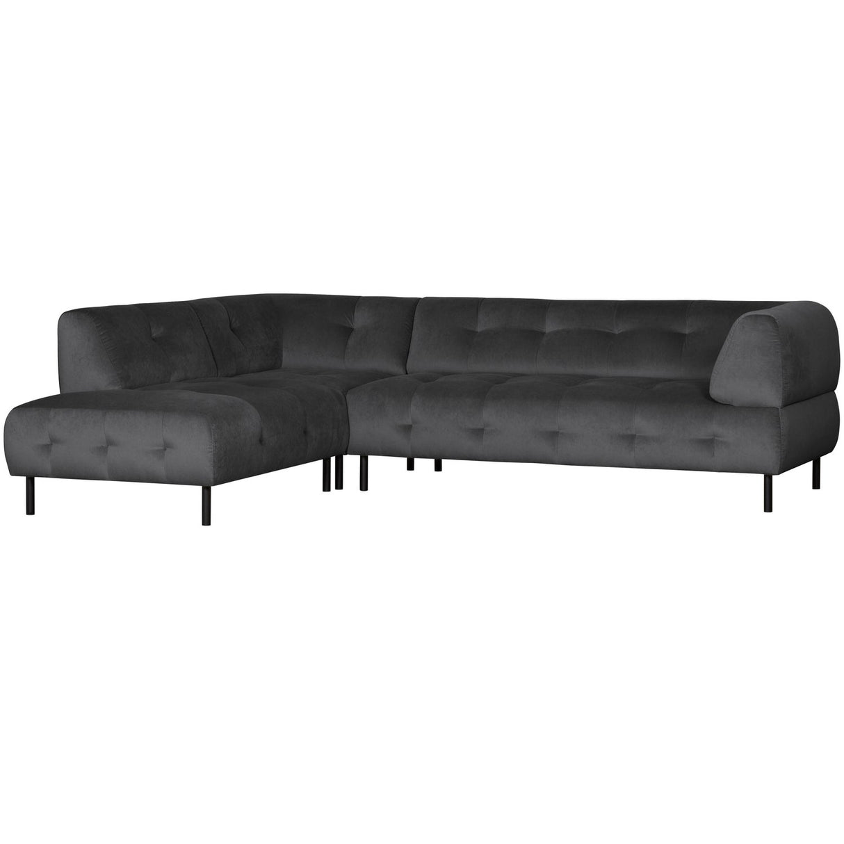 Lloyd Hoekbank Links Gewassen Fluweel Cast Iron van WOOOD – Luxe comfort op maat van PureWonen. Vraag naar de beste prijs.