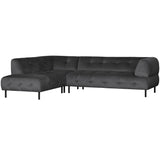 Lloyd Hoekbank Links Gewassen Fluweel Cast Iron van WOOOD – Luxe comfort op maat van PureWonen. Vraag naar de beste prijs.
