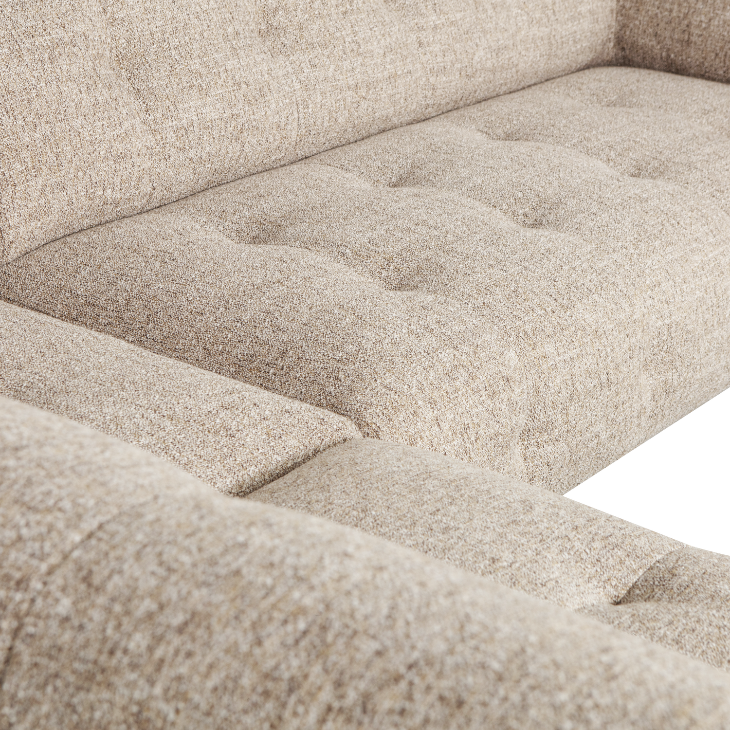 Lloyd Hoekbank Links Grof Geweven Naturel Melange van WOOOD – Luxe comfort op maat van PureWonen. Vraag naar de beste prijs.