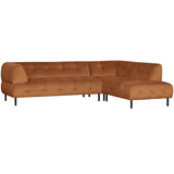 Lloyd Hoekbank Rechts Gewassen Fluweel Cinnamon van WOOOD – Luxe comfort op maat van PureWonen. Vraag naar de beste prijs.