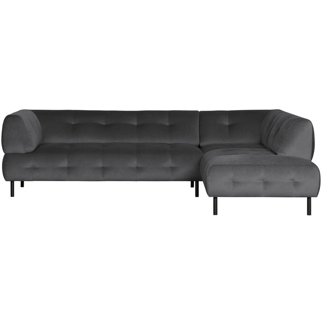 Lloyd Hoekbank Rechts Gewassen Fluweel Cast Iron van WOOOD – Luxe comfort op maat van PureWonen. Vraag naar de beste prijs.