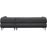 Lloyd Hoekbank Rechts Gewassen Fluweel Cast Iron van WOOOD – Luxe comfort op maat van PureWonen. Vraag naar de beste prijs.