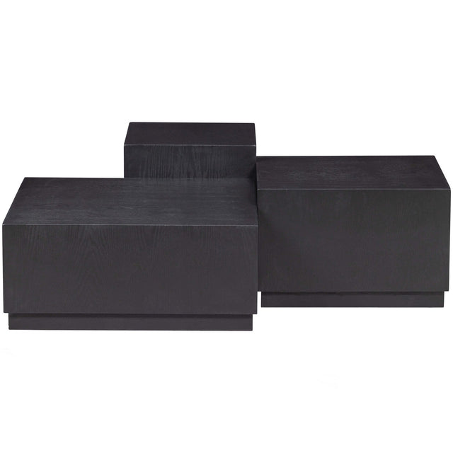 Set V 3 Pim Bijzettafels Hout Zwart van WOOOD – Luxe comfort op maat van PureWonen. Vraag naar de beste prijs.