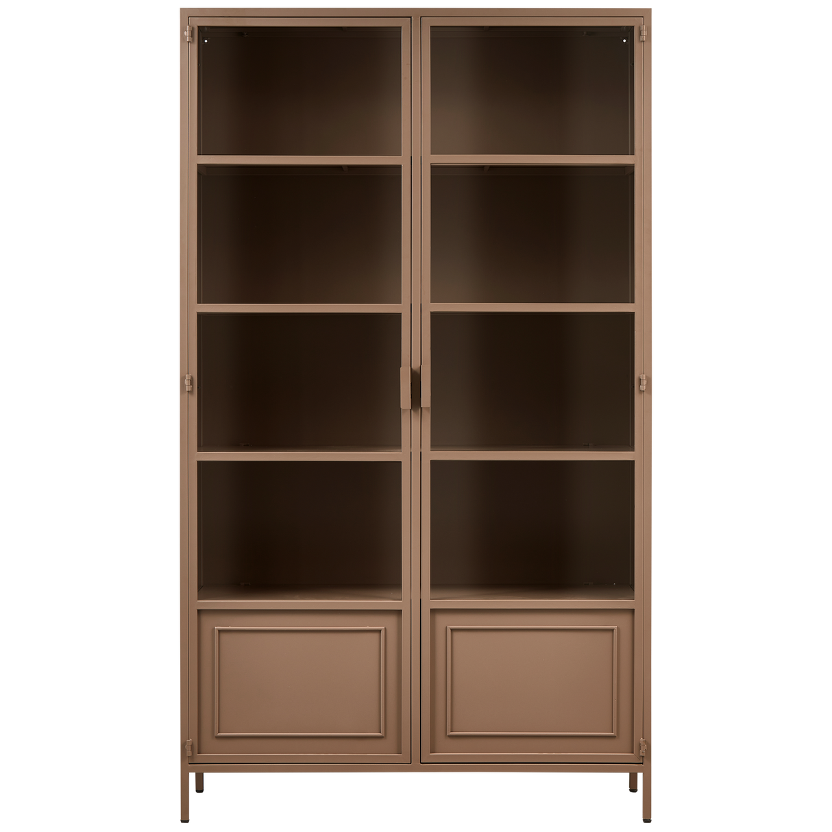 Ronja Vitrinekast Xl Metaal Military Brown van WOOOD – Luxe comfort op maat van PureWonen. Vraag naar de beste prijs.