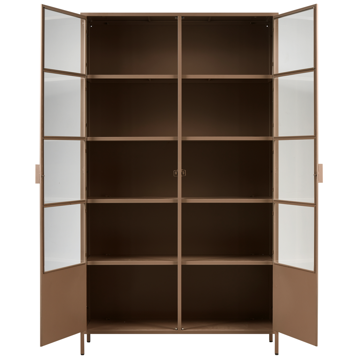 Ronja Vitrinekast Xl Metaal Military Brown van WOOOD – Luxe comfort op maat van PureWonen. Vraag naar de beste prijs.