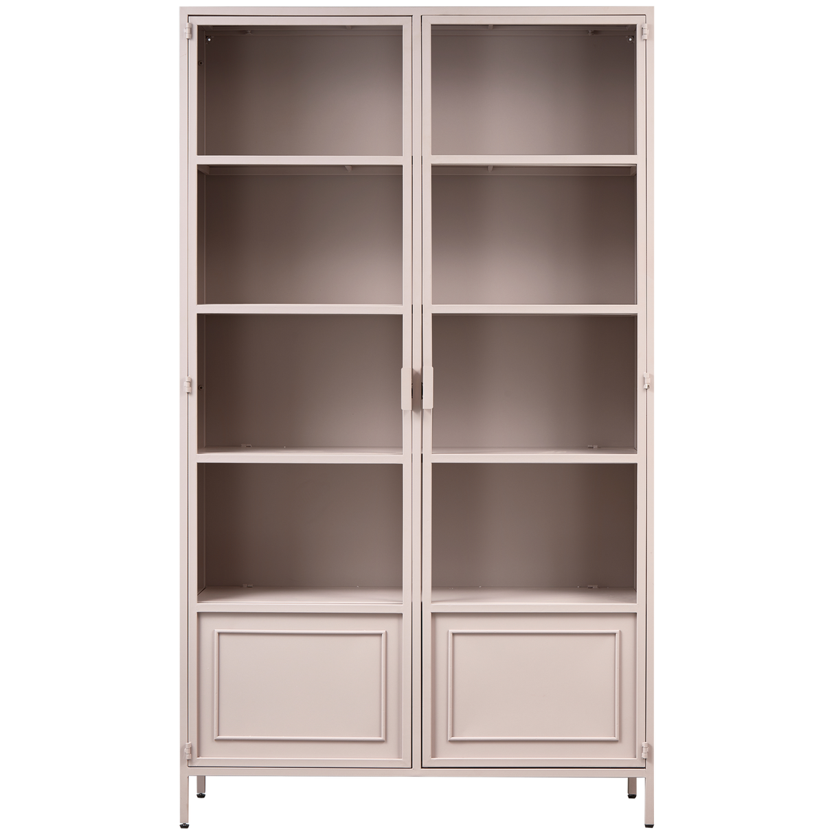 Ronja Vitrinekast Xl Metaal Soft Pink van WOOOD – Luxe comfort op maat van PureWonen. Vraag naar de beste prijs.