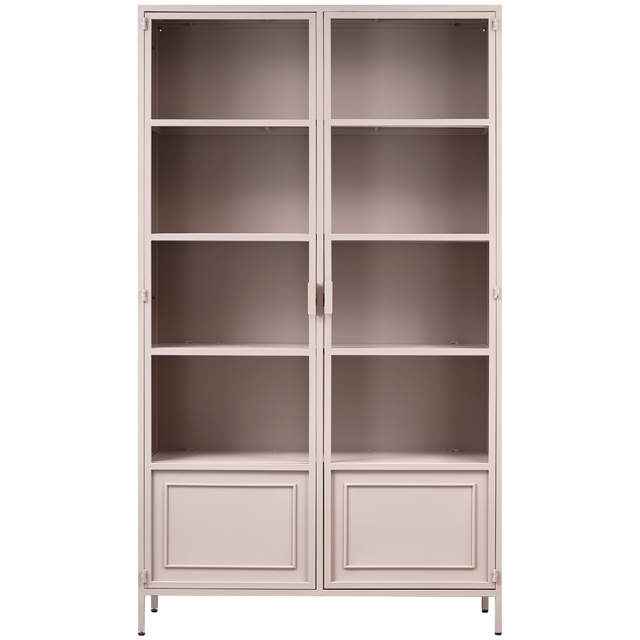 Ronja Vitrinekast Xl Metaal Soft Pink van WOOOD – Luxe comfort op maat van PureWonen. Vraag naar de beste prijs.