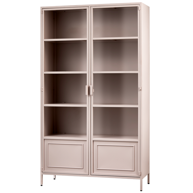 Ronja Vitrinekast Xl Metaal Soft Pink van WOOOD – Luxe comfort op maat van PureWonen. Vraag naar de beste prijs.