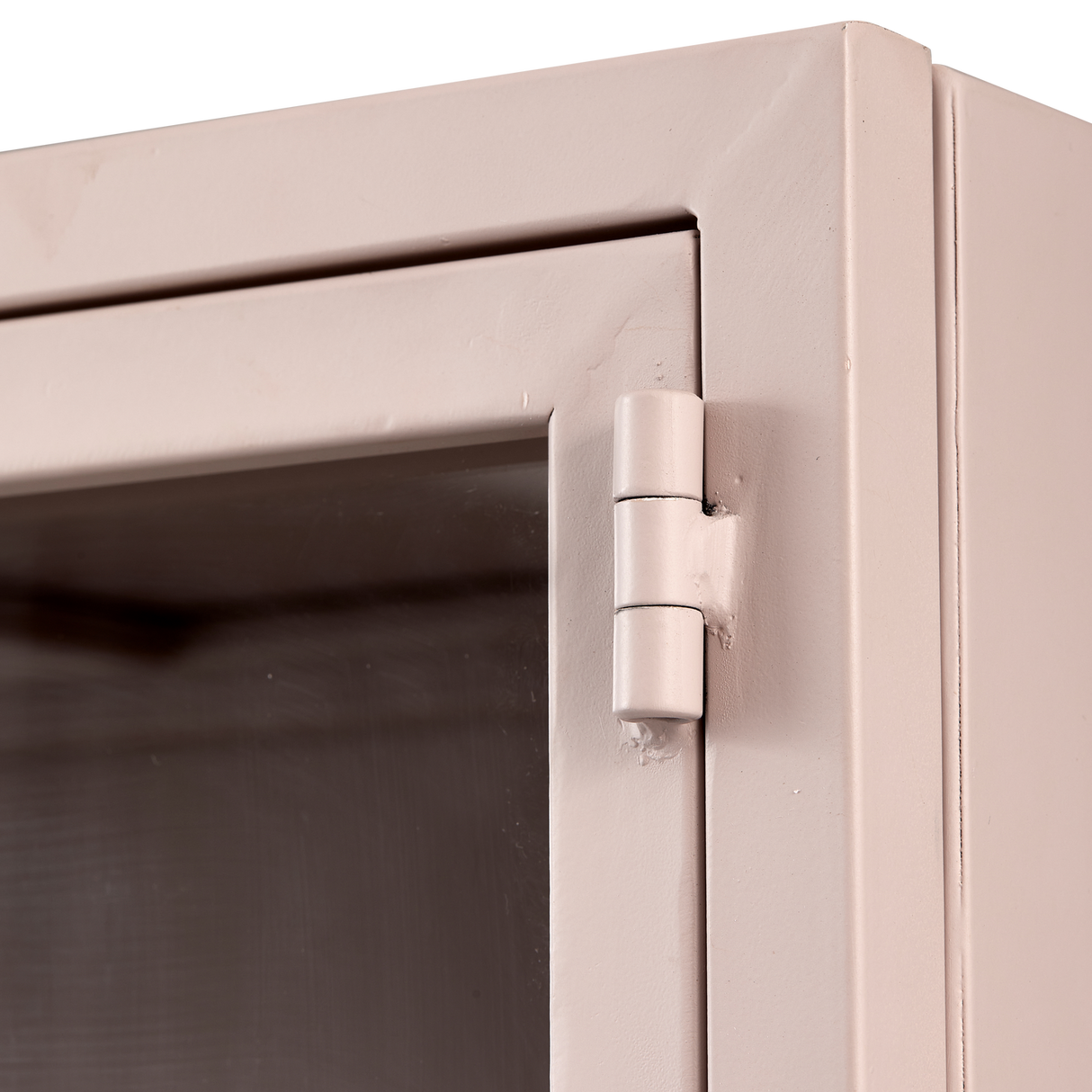 Ronja Vitrinekast Xl Metaal Soft Pink van WOOOD – Luxe comfort op maat van PureWonen. Vraag naar de beste prijs.