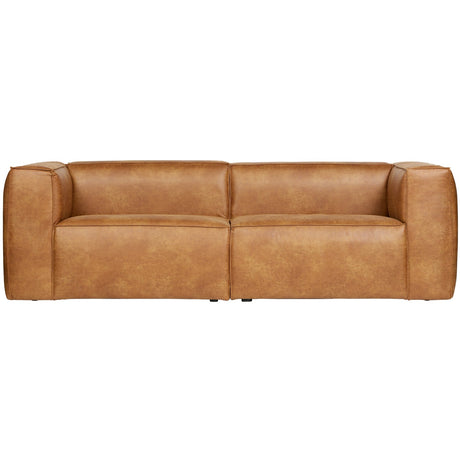 Bean 3,5 Zits Bank Cognac van WOOOD – Luxe comfort op maat van PureWonen. Vraag naar de beste prijs.