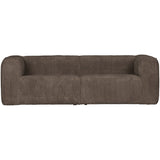 Bean 3,5 Zits Bank Grove Ribstof Mud van WOOOD – Luxe comfort op maat van PureWonen. Vraag naar de beste prijs.
