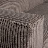 Bean Hoekbank Rechts Grove Ribstof Mud van WOOOD – Luxe comfort op maat van PureWonen. Vraag naar de beste prijs.