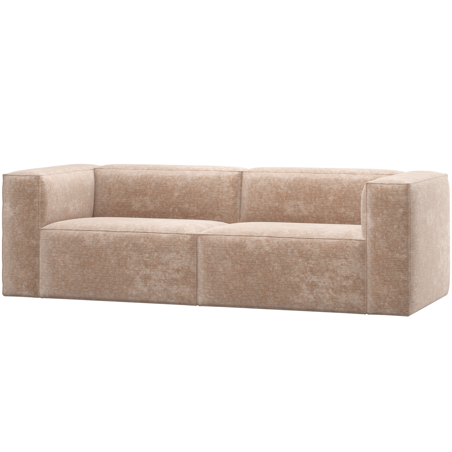 Bean 3,5 Zits Bank Chenille Velvet Naturel