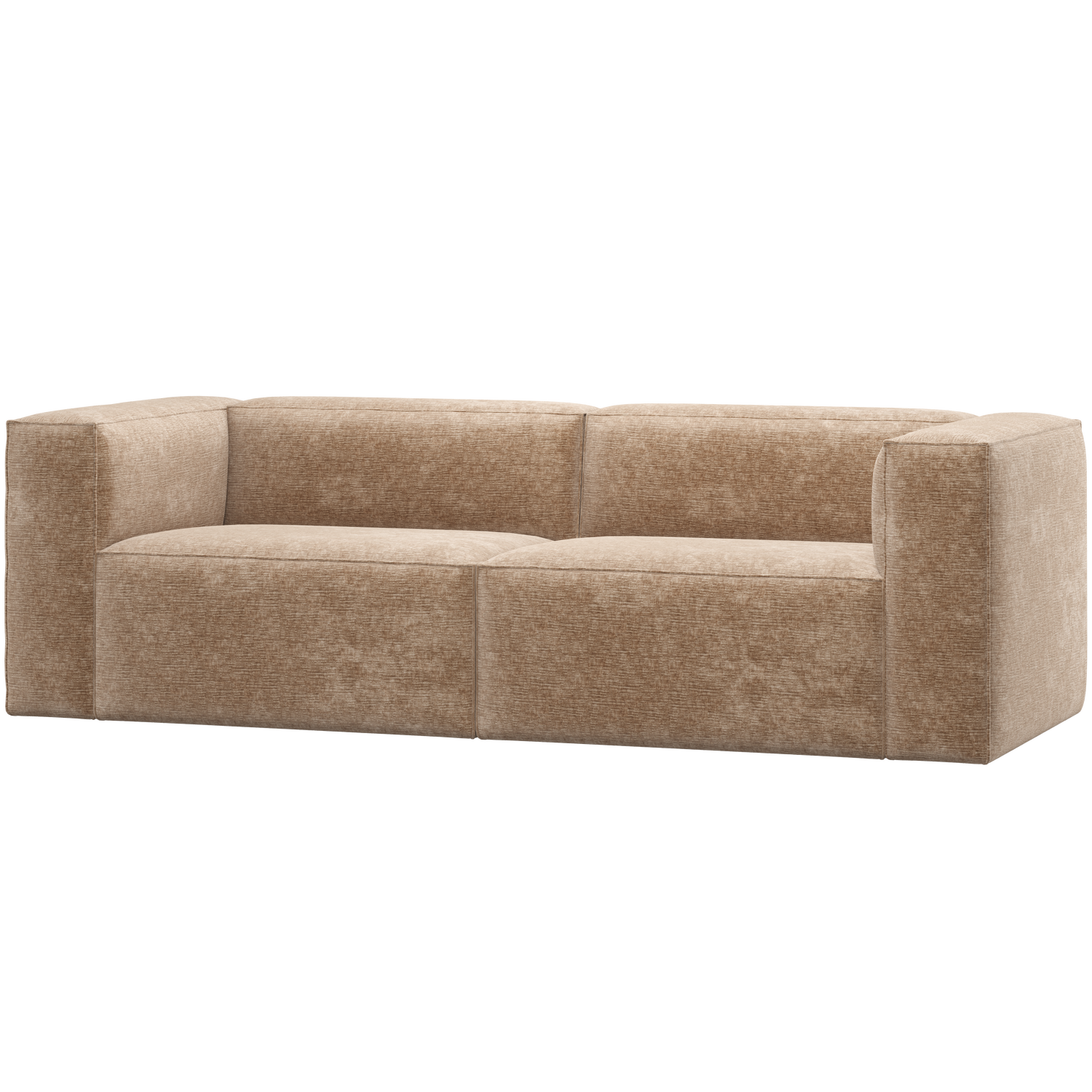 Bean 3,5 Zits Bank Chenille Velvet Perzikroze