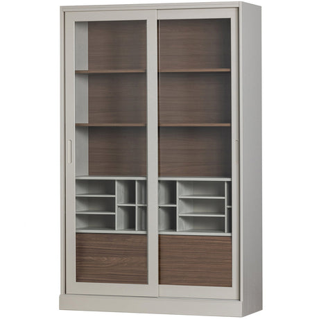 James Vitrinekast Noten/Mist [Fsc] van WOOOD – Luxe comfort op maat van PureWonen. Vraag naar de beste prijs.