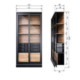 James Vitrinekast Noten/Mist [Fsc] van WOOOD – Luxe comfort op maat van PureWonen. Vraag naar de beste prijs.